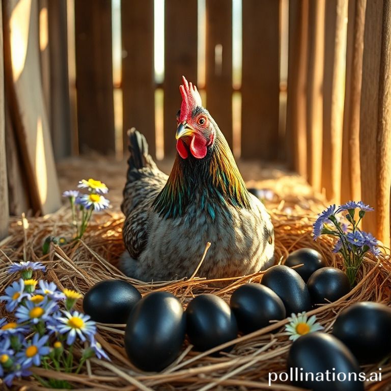 what chickens lay black eggs